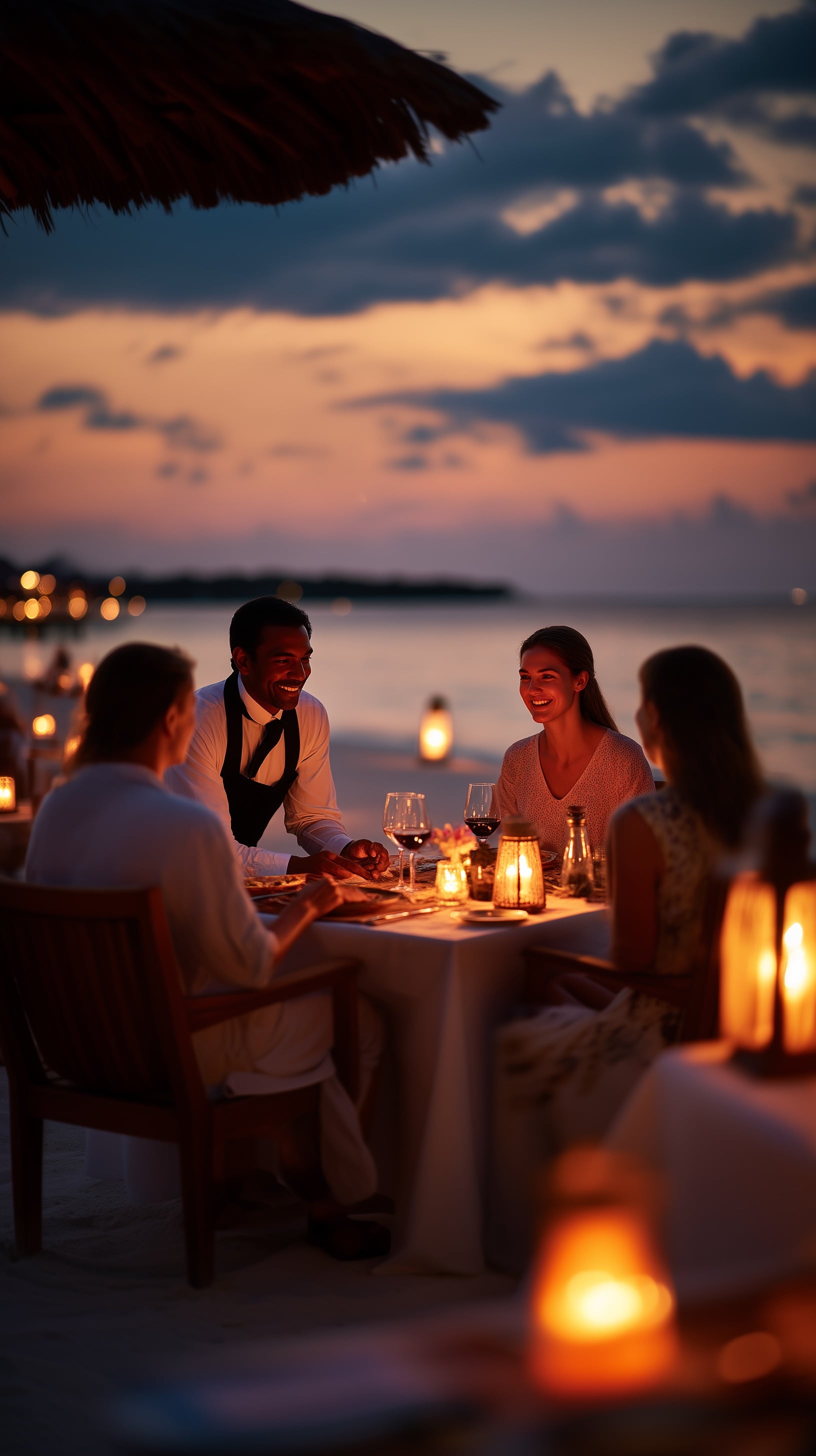 Luxurious Maldivian resort view - Mobile